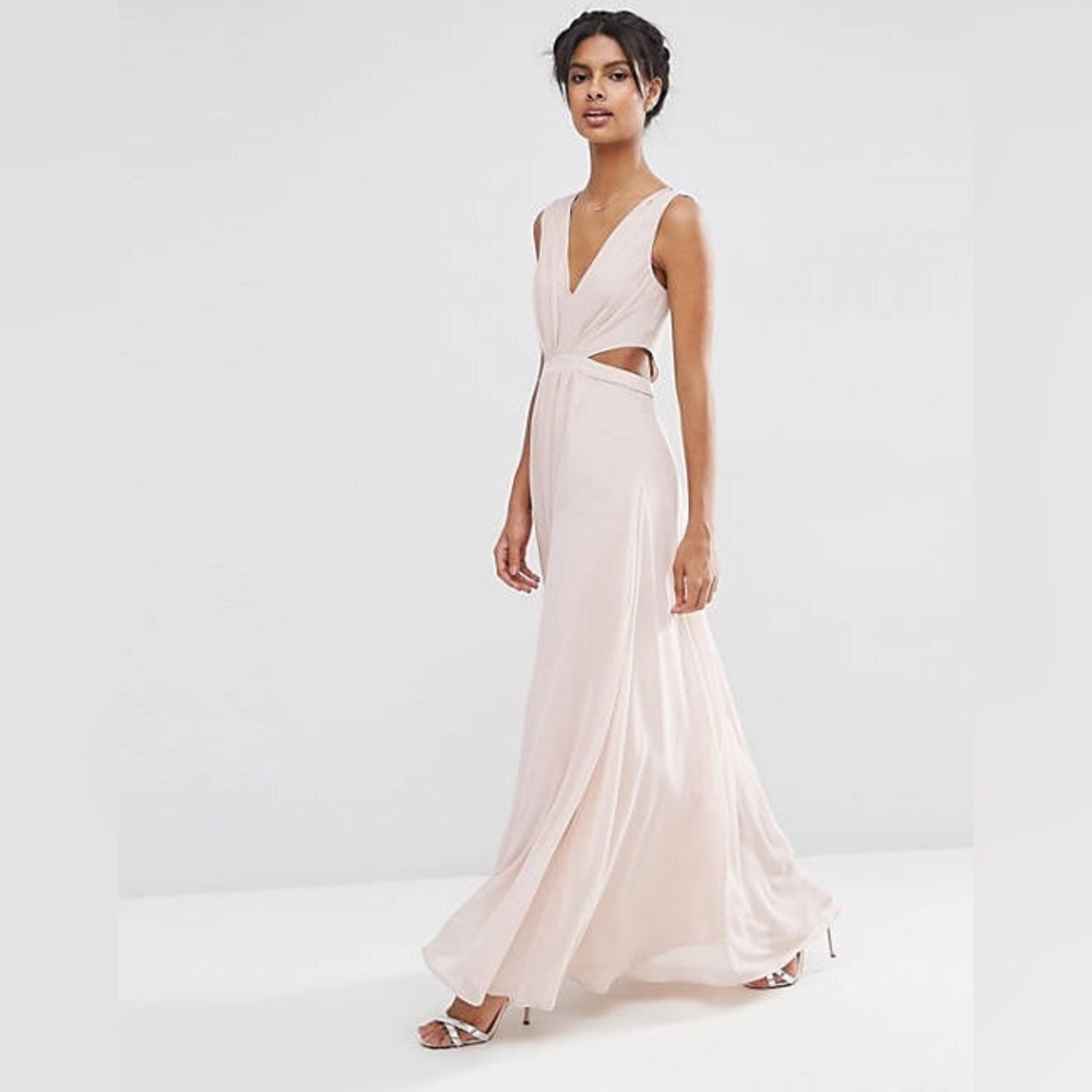 ASOS Light Pink Maxi Dress. Size 4